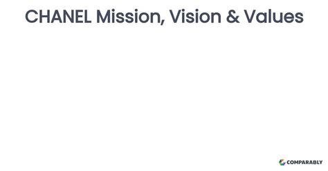 CHANEL Mission, Vision & Values .